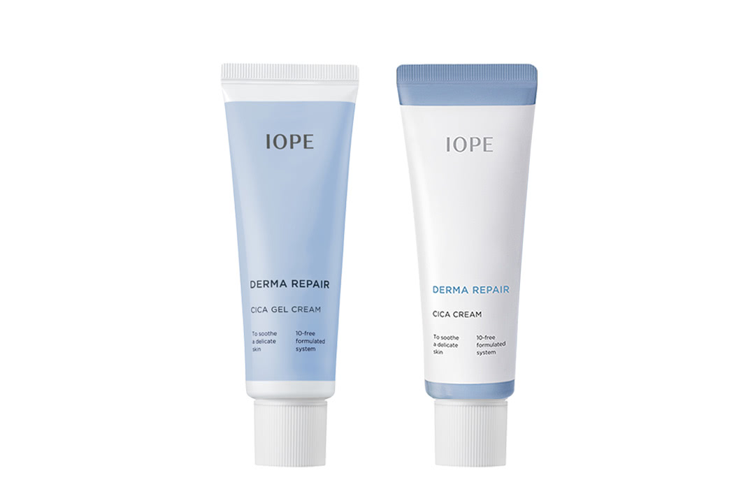 Успокаивающий крем и гель-крем IOPE Derma Repair Cica