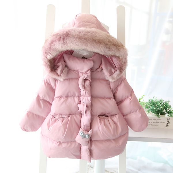 Розовая детская курточка на девочку