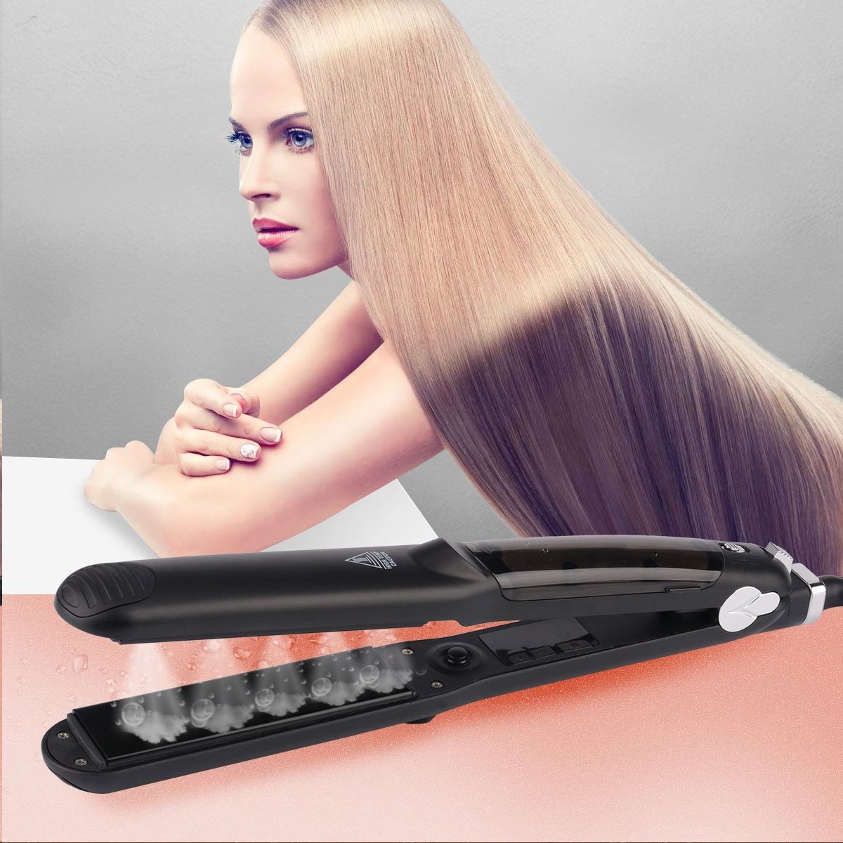Hair straightener with steam фото 97