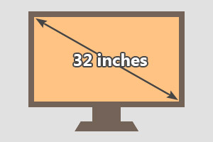 32 inches tv