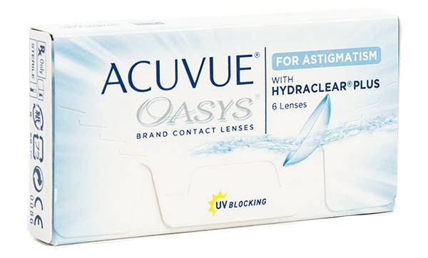 Acuvue Oasys for Astigmatism with Hydraclear Plus (6 линз)