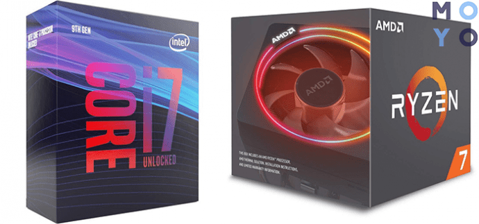 процессоры под разгон Intel Core i5-9600K и AMD Ryzen 7 2700X
